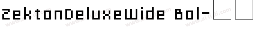 ZektonDeluxeWide Bol字体转换